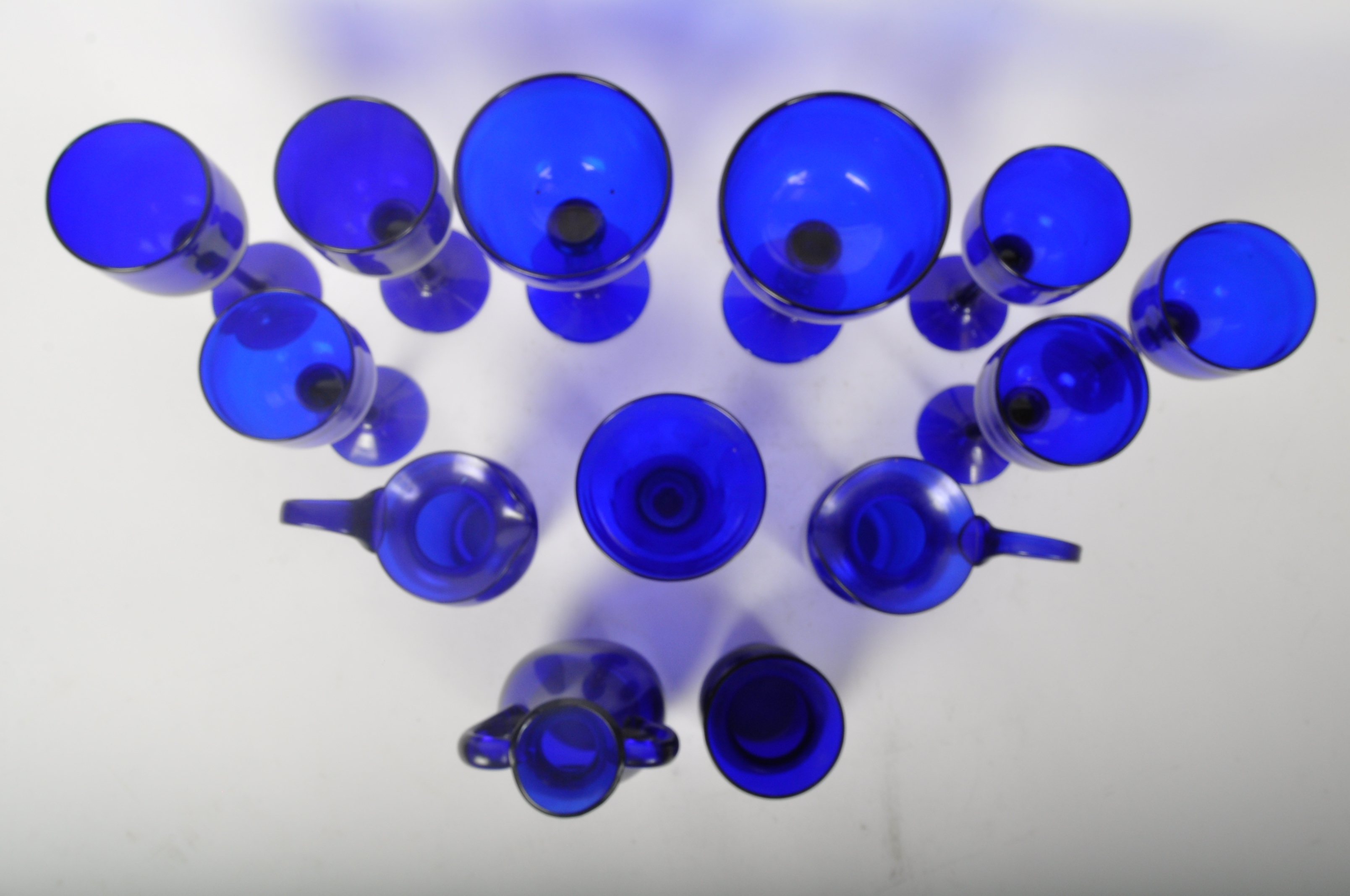 BRISTOL BLUE - GLASSWARE - VINTAGE 20TH CENTURY - Image 3 of 6