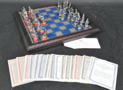 20TH CENTURY 'THE WATERLOO BATTLE CHESS SET' WITH BOARD