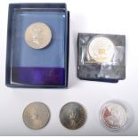 ASSORTMENT OF UK SILVER COMMEMORATIVE COINS