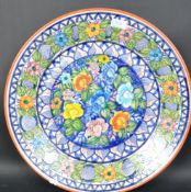 20TH CENTURY CONTINENTAL FLORAL CHARGER PLATE