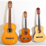 THREE VINTAGE ACOUSTIC GUITARS