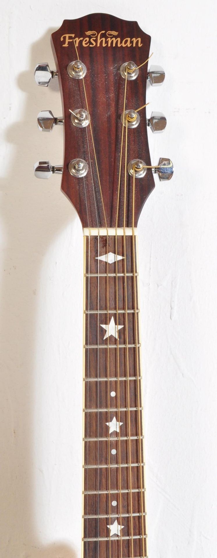 TWO RETRO VINTAGE ACOUSTIC GUITARS - Image 4 of 6