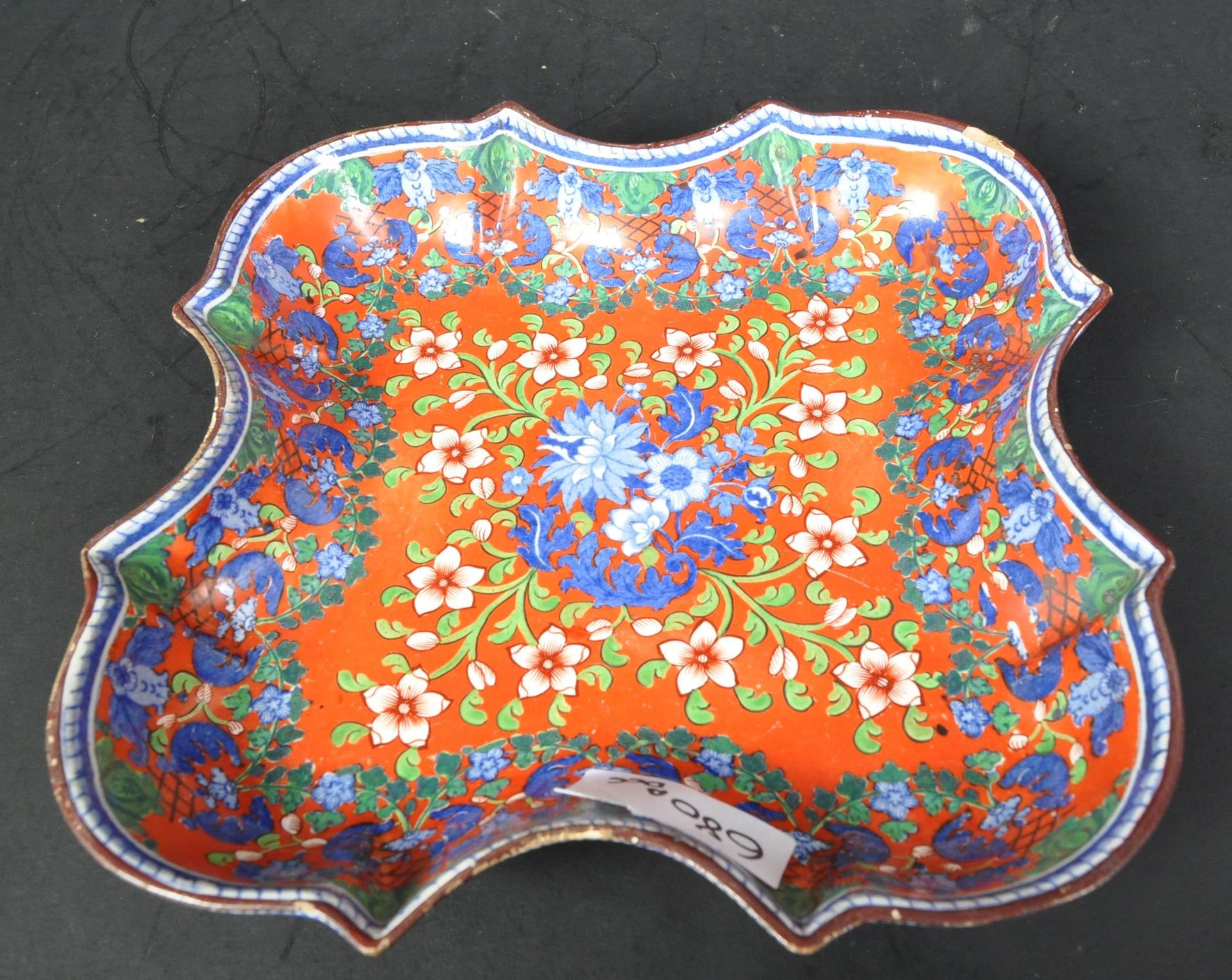 19TH CENTURY COPELAND & GARRETT WUCAI DISH - NEW BLANCHE - Image 4 of 5