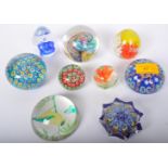 ASSORTMENT OF VINTAGE GLASS PAPERWEIGHTS - MURANO & MORE