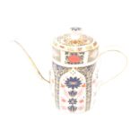 CONTEMPORARY ROYAL CROWN DERBY OLD IMARI COFFEE POT