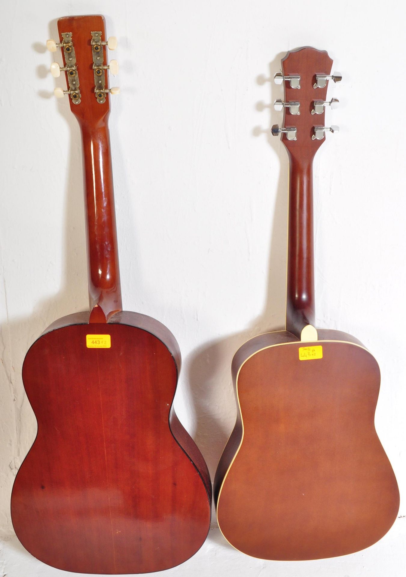 TWO RETRO VINTAGE ACOUSTIC GUITARS - Image 2 of 6