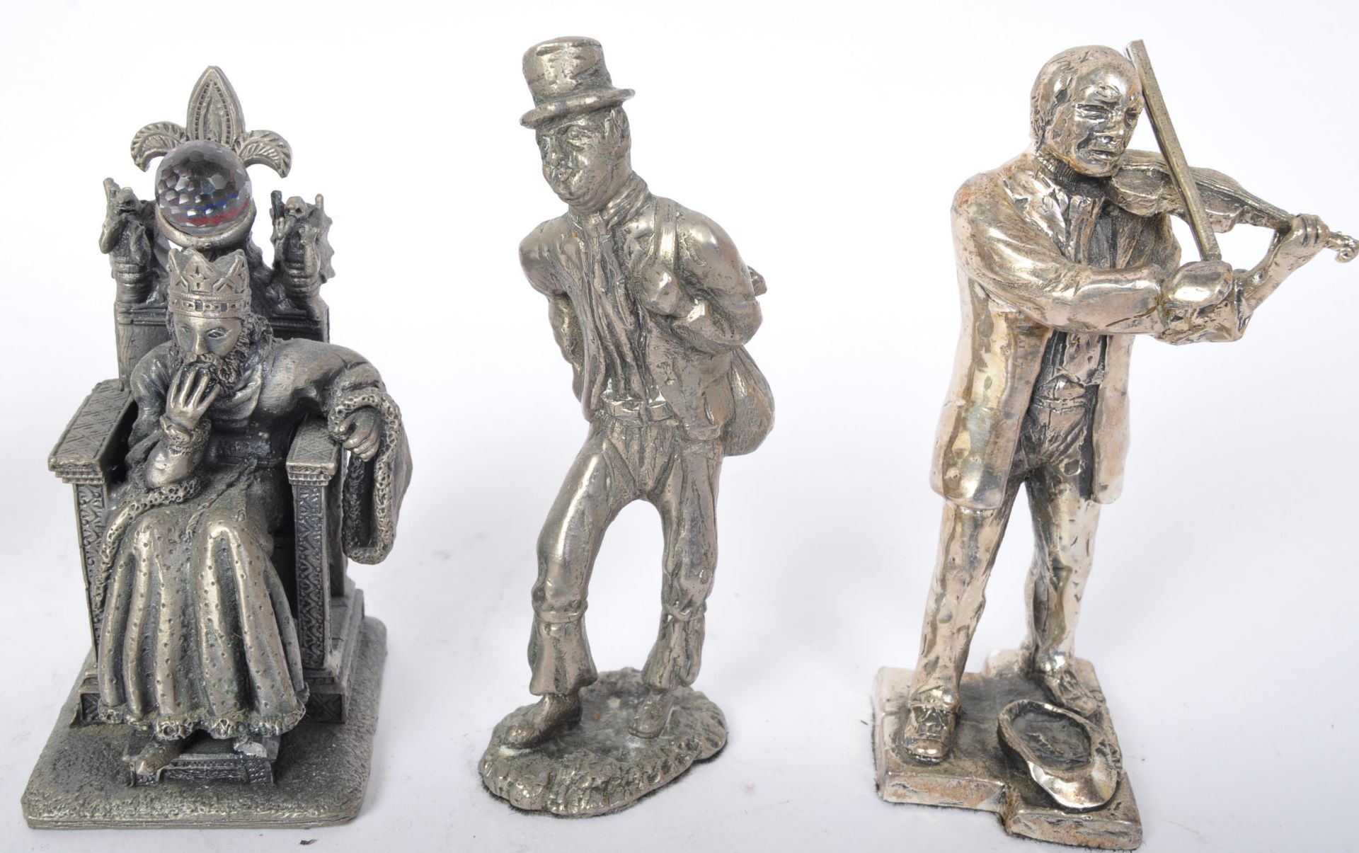 ASSORTMENT OF CAST METAL SPELTER FIGURINES - Image 3 of 6