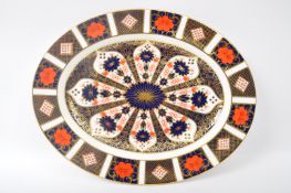 CONTEMPORARY ROYAL CROWN DERBY OLD IMARI OVAL PLATTER