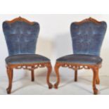 PAIR OF 20TH FRENCH LOUIS XV FAUTEUIL LOUNGE CHAIRS