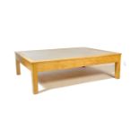 LARGE CONTEMPORARY OAK GLAZED COFFEE TABLE