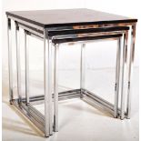 RETRO VINTAGE CHROME NEST OF TABLES