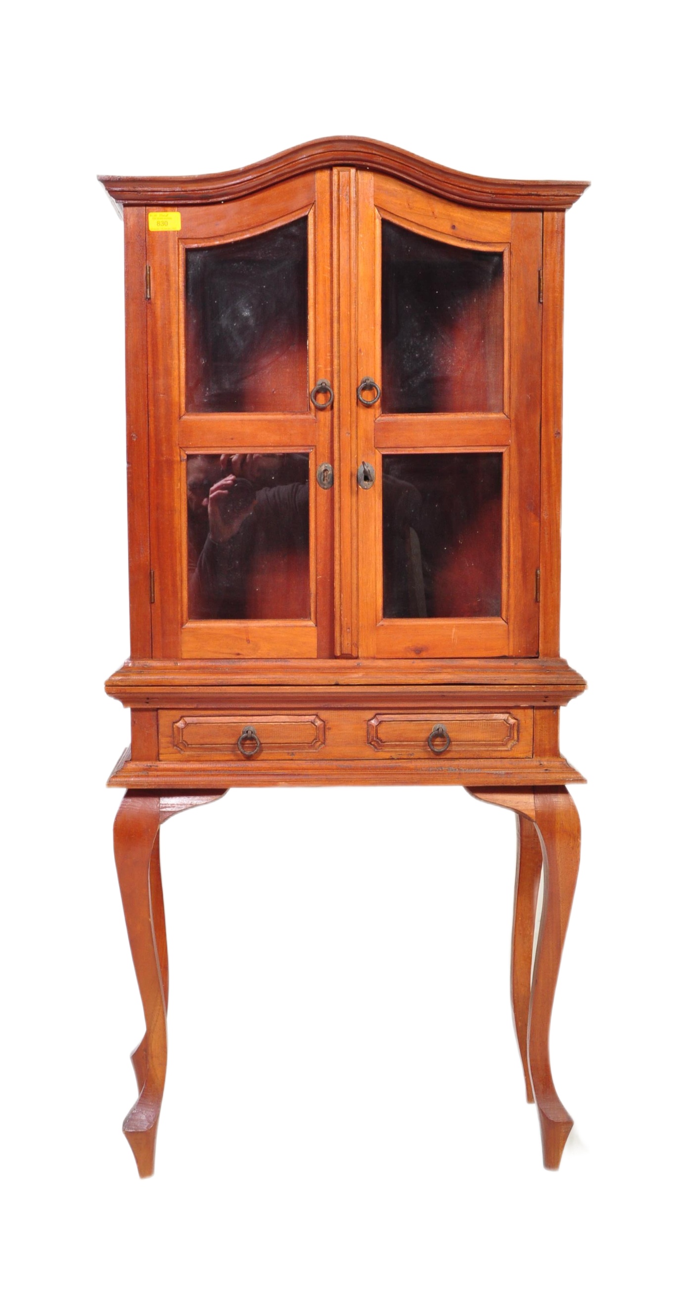 20TH CENTURY MAHOGANY CABINET ON STAND