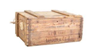 20TH CENTURY PINE SHIPPING CRATE