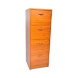 BRITISH MODERN DESIGN - MID CENTURY TEAK FILING CABINET