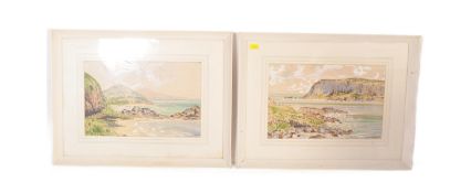 PAIR OF CIRCA 1950S SIGNED WATERCOLOURS