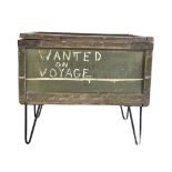 1950S ROYAL SIGNALS CRATE COFFEE TABLE