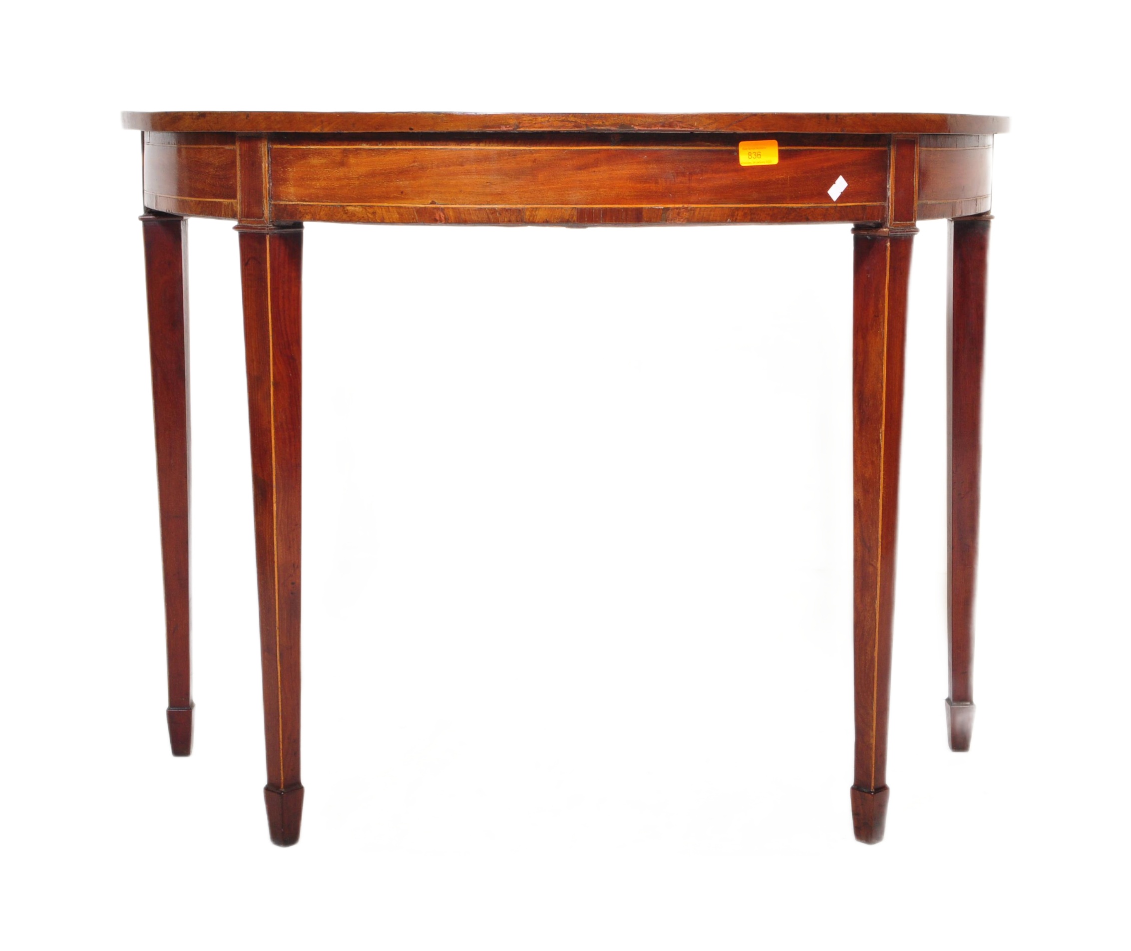 18TH CENTURY GEORGE III MAHOGANY CONSOLE TABLE