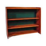 MID CENTURY TEAK WOOD BOOKCASE CABINET