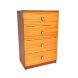 BRITISH MODERN DESIGN -MID CENTURY PEDESTAL TEAK CHEST