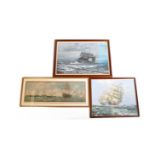 MONTAGUE DAWSON - J R WELLS - SHIP PRINTS