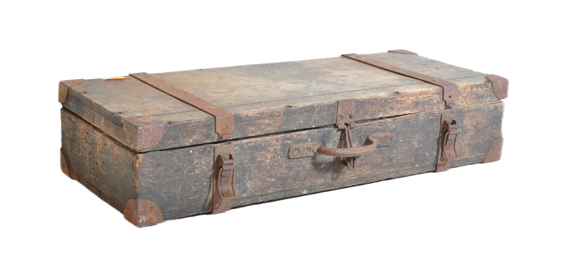 EARLY 20TH CENTURY WOODEN AMMUNITION CASE