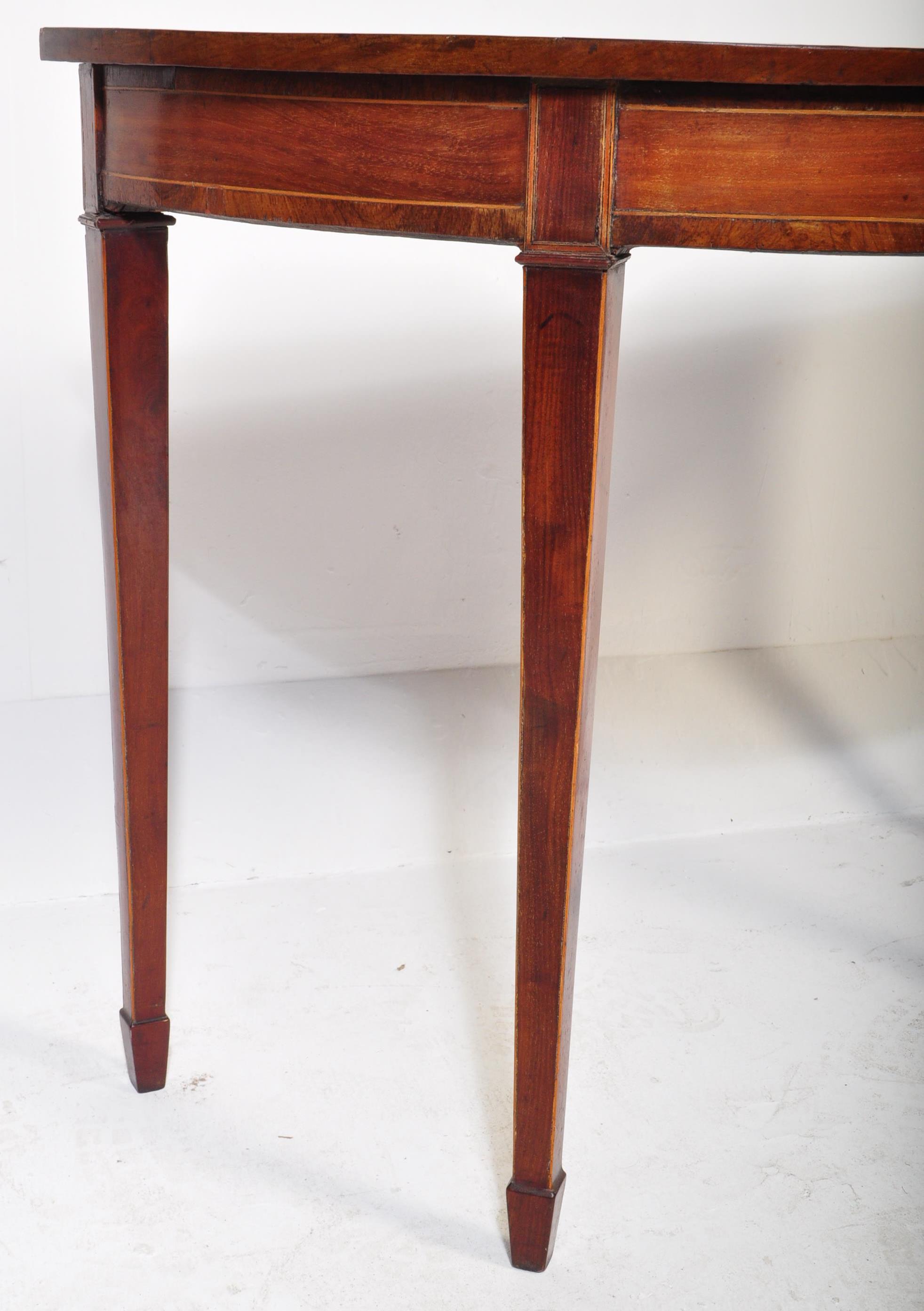 18TH CENTURY GEORGE III MAHOGANY CONSOLE TABLE - Bild 4 aus 5