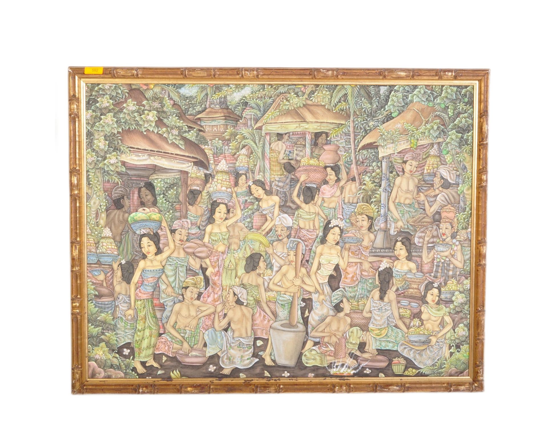 20TH CENTURY INDONESIAN BALINESE PAINTING