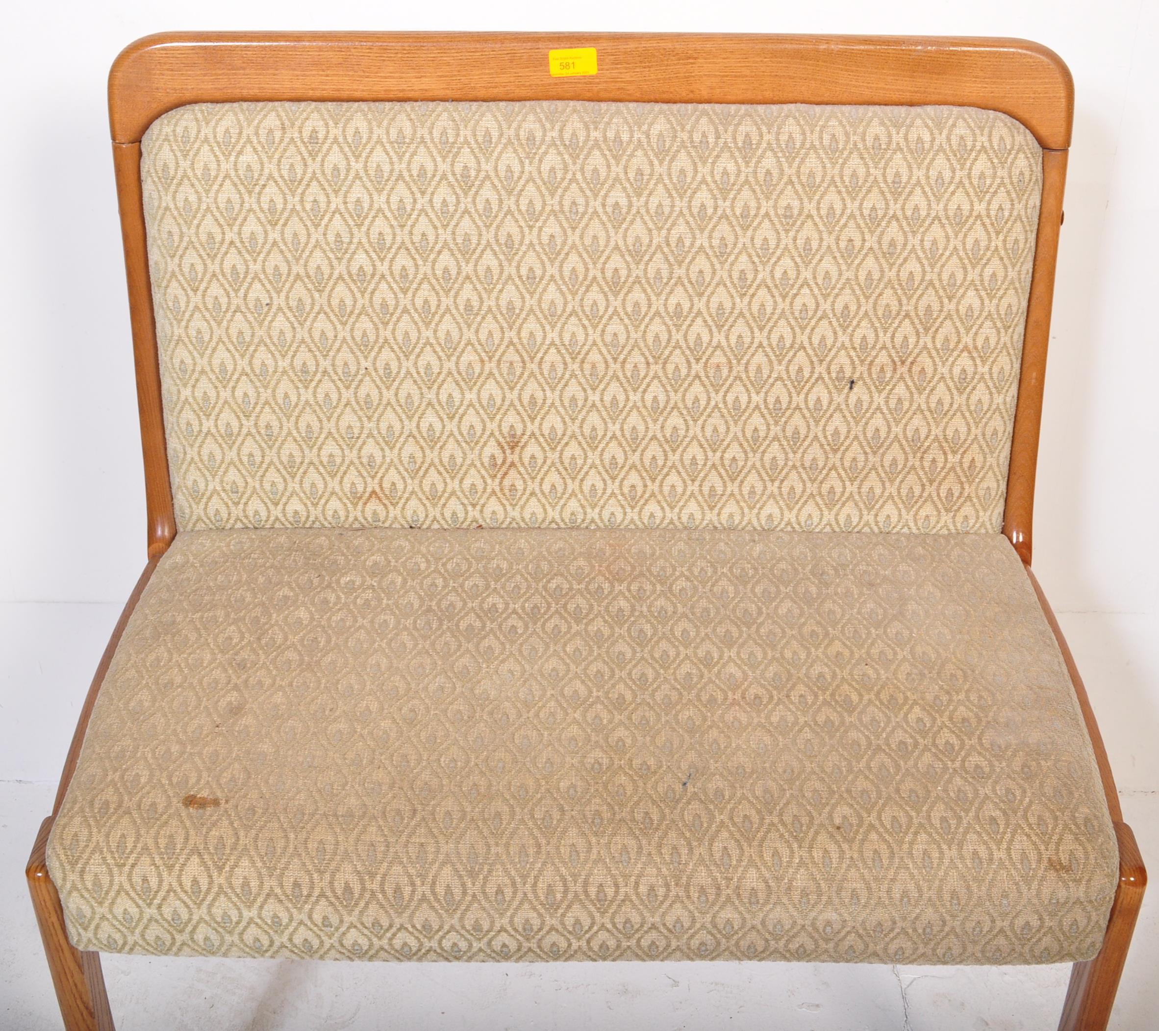 BRITISH - MODERN DESIGN - RETRO TEAK HALL SETTLE BENCH - Image 4 of 5