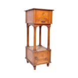 EARLY 20TH CENTURY OAK GRAMOPHONE PEDESTAL STAND