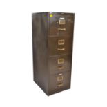 1940S GREEN SHANNON SYSTEMS PEDESTAL FILING CABINET