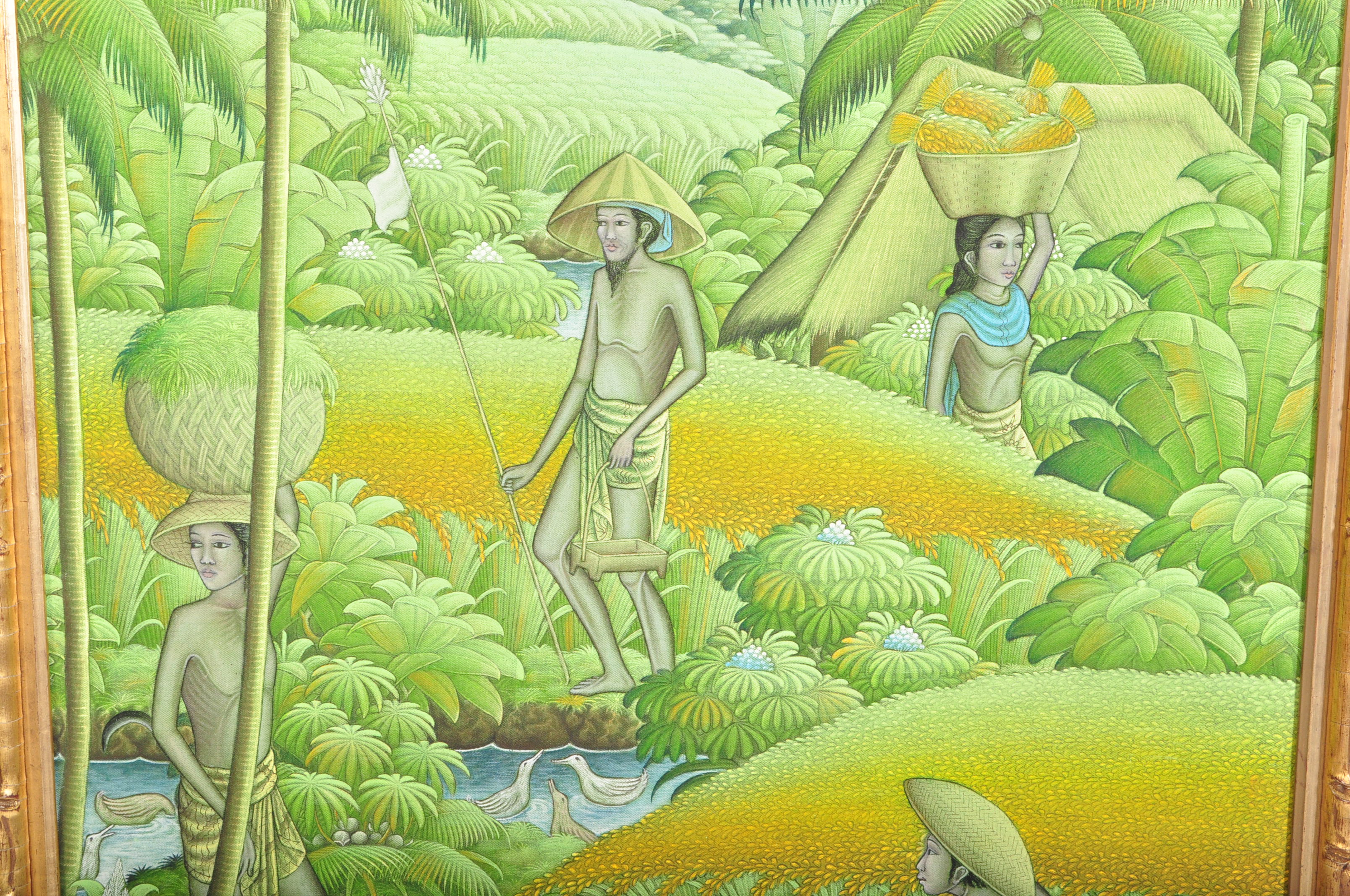 20TH CENTURY INDONESIAN UBUD PAINTING - Bild 3 aus 5