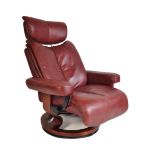 CONTEMPORARY EKORNES STRESSLESS STYLE ARMCHAIR