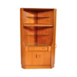 G-PLAN FRESCO RANGE TEAK WOOD CORNER DISPLAY CABINET