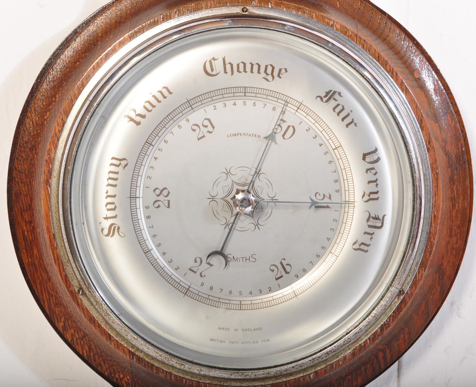 1920S OAK BANJO BAROMETER - Image 5 of 5