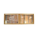 PAIR OF 20TH CENTURY SHOWMANS OVERMANTEL WALL MIRRORS