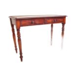 VICTORIAN MAHOGANY WRITING TABLE DESK