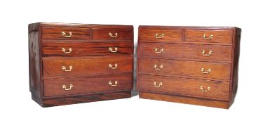 PAIR 20TH CENTURY AIR MINISTRY CHEST OF DRAWERS