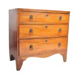 GEORGE III 19TH CENTURY MAHOGANY CHEST OF DRAWERS