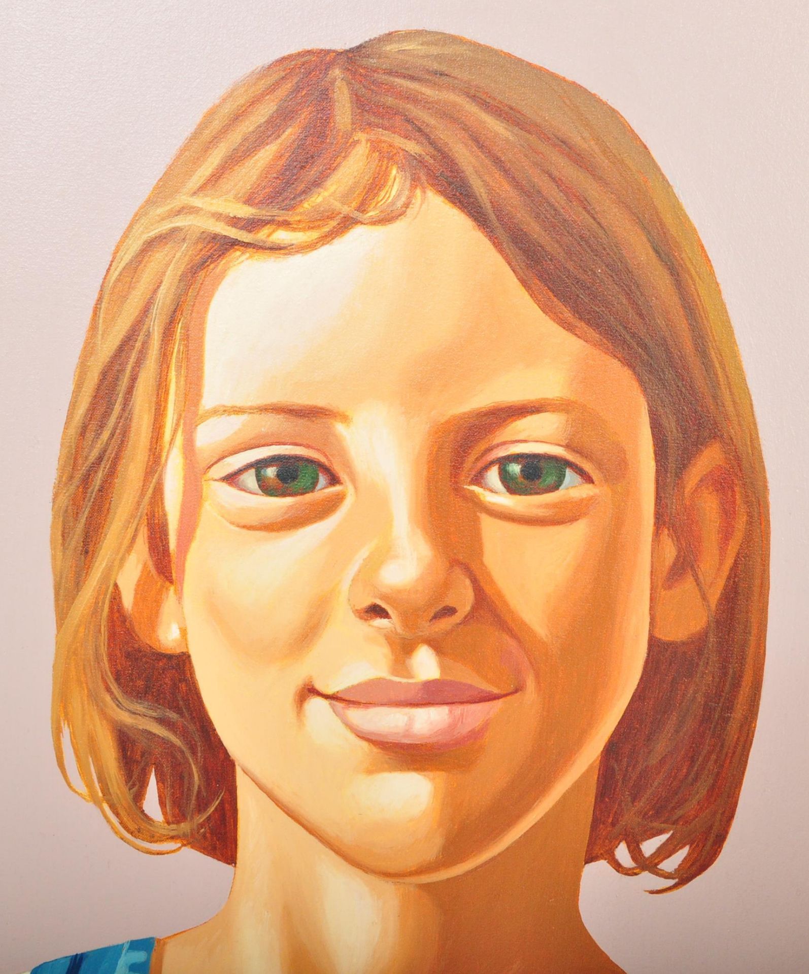 PETER BULLEN - PORTRAIT OF LILY - ACRYLIC ON CANVAS PAINTING - Image 3 of 4