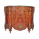 20TH CENTURY FRENCH LOUIS SEIZE KINGSWOOD MARBLE GILT CRESEDENZA