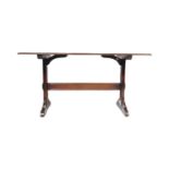 LUCIAN ERCOLANI FOR ERCOL - BEECH AND ELM DINING TABLE
