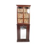 19TH CENTURY MAHOGANY LIBRARY BOOKCASE PIER CABINET