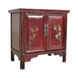 20TH CENTURY PAINTED CHINESE LACQUERED CABINET CHEST