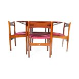 MID 20TH CENTURY TEAK DINING TABLE & CHAIRS