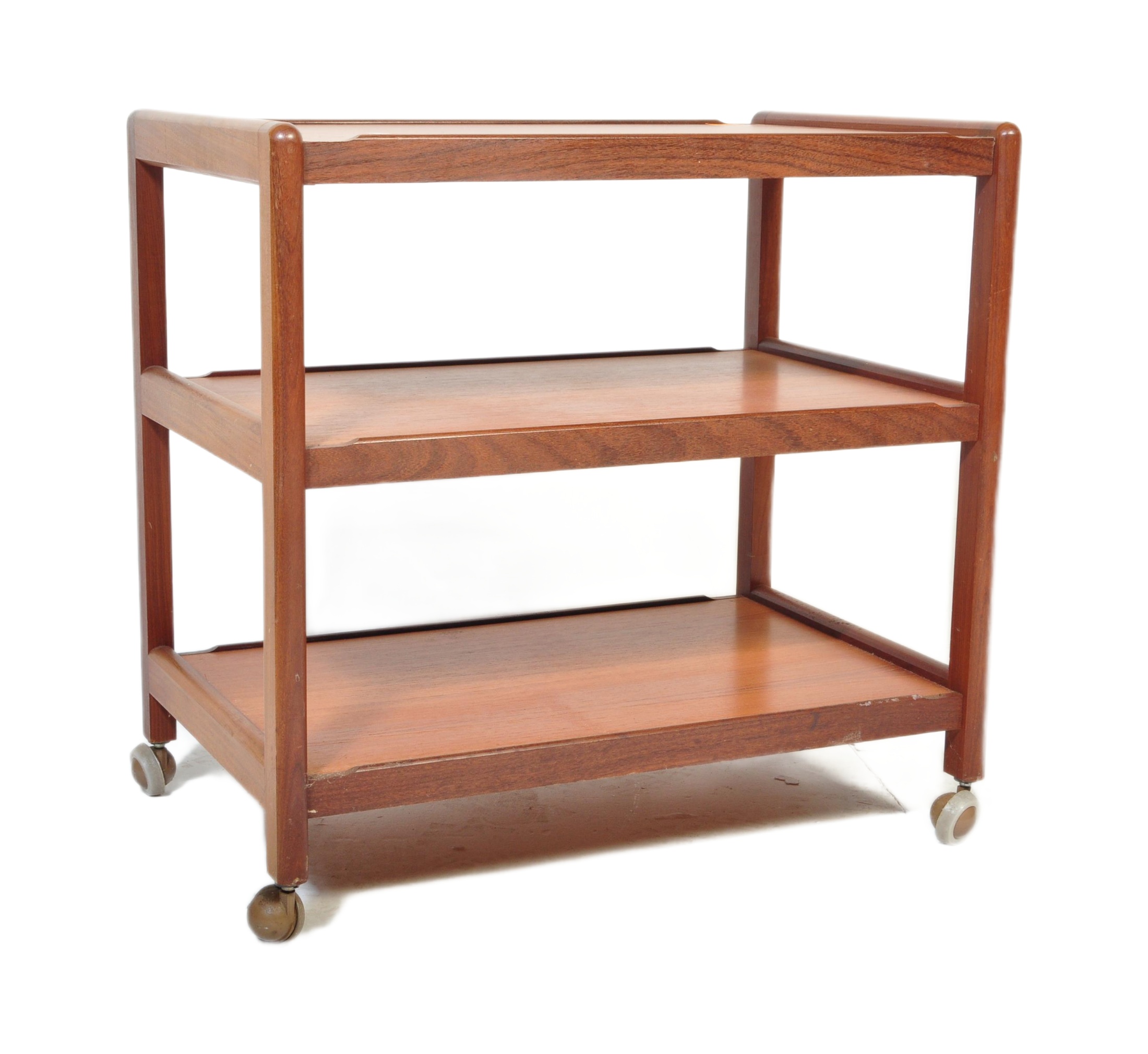 DANISH MANNER TEAK WOOD BUTLERS SERVING TROLLEY