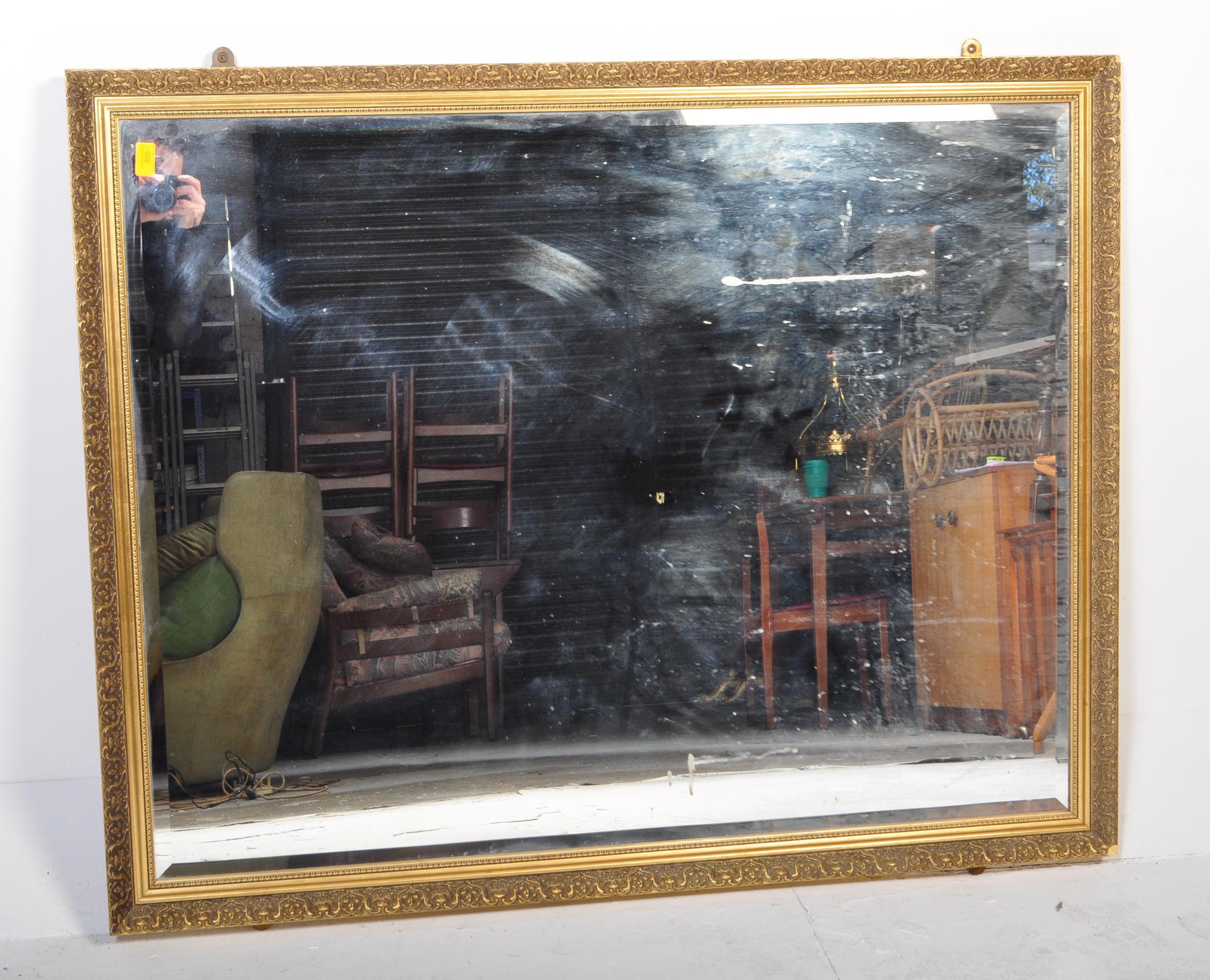 20TH CENTURY LARGE VICTORIAN REVIVAL OVERMANTEL MIRROR - Bild 5 aus 5