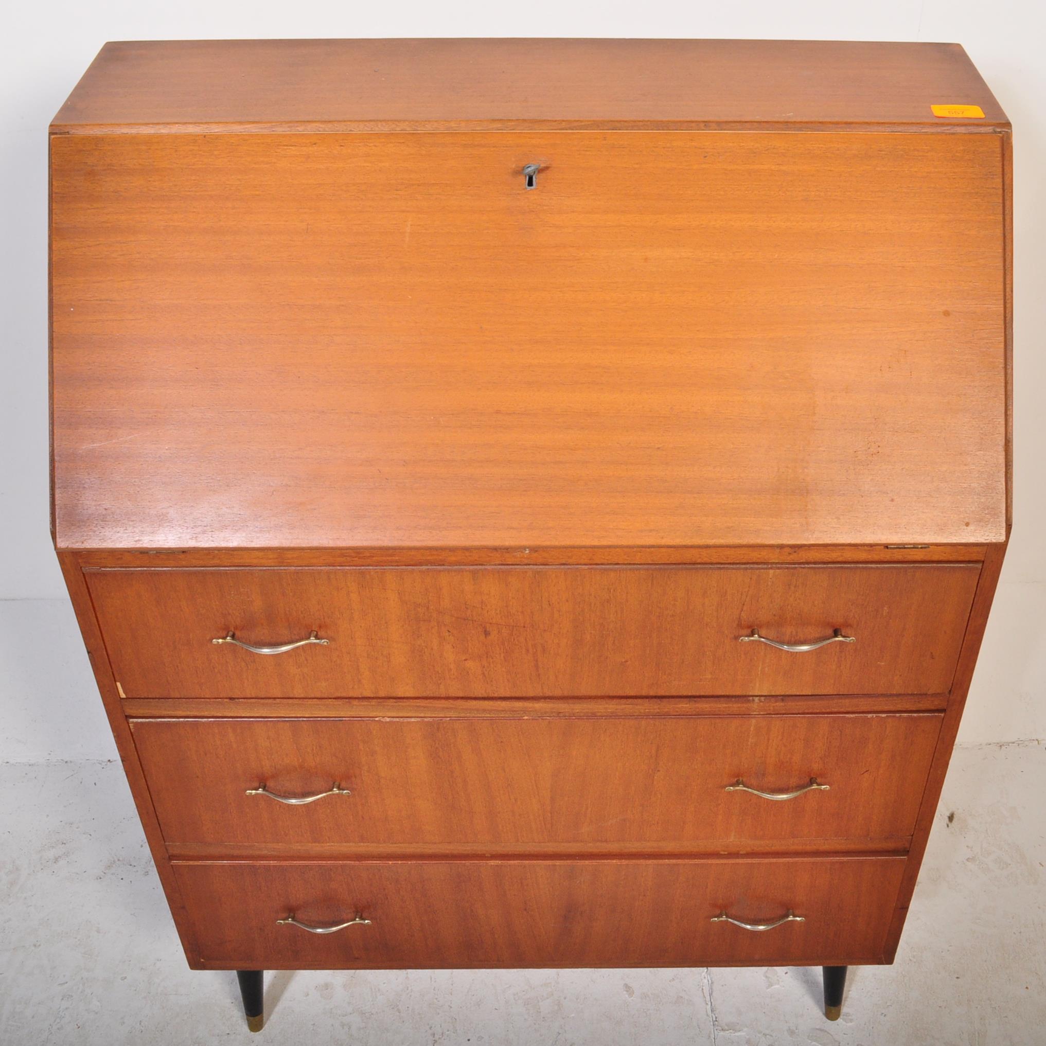 RETRO VINTAGE MID 20TH CENTURY TEAK BUREAU - Bild 5 aus 5