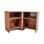 PAIR OF 1950S GORDON RUSSELL STYLE BEDSIDE CABINETS