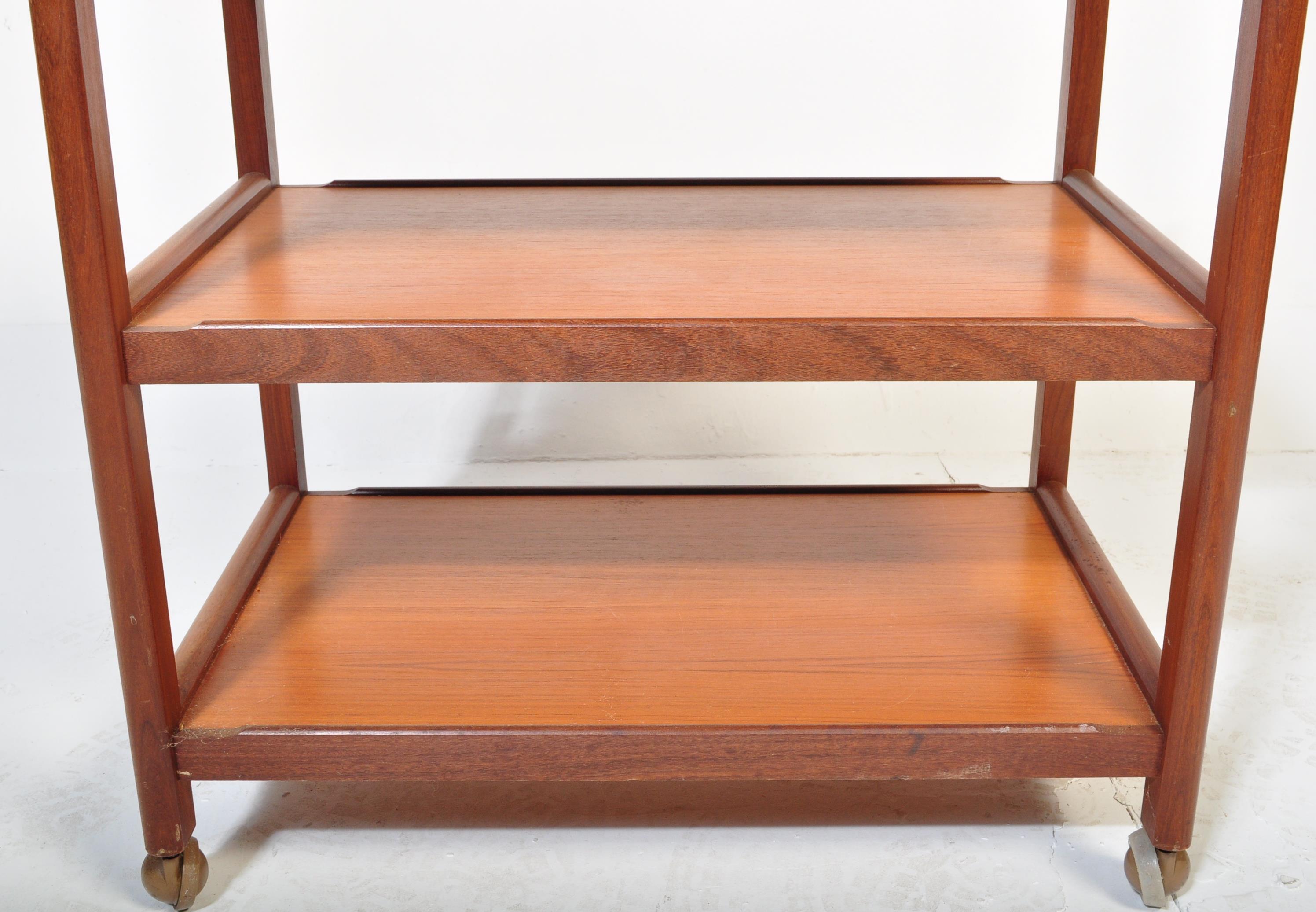 DANISH MANNER TEAK WOOD BUTLERS SERVING TROLLEY - Bild 5 aus 5