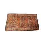 RETRO VINTAGE PERSIAN ISLAMIC GOLTOCH WOOL FLOOR RUG